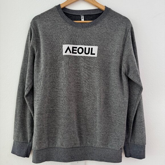 SEOUL Korea City Graphic Sweatshirt – Gray Crewneck Pullover, Unisex Fit, M - Picture 1 of 7